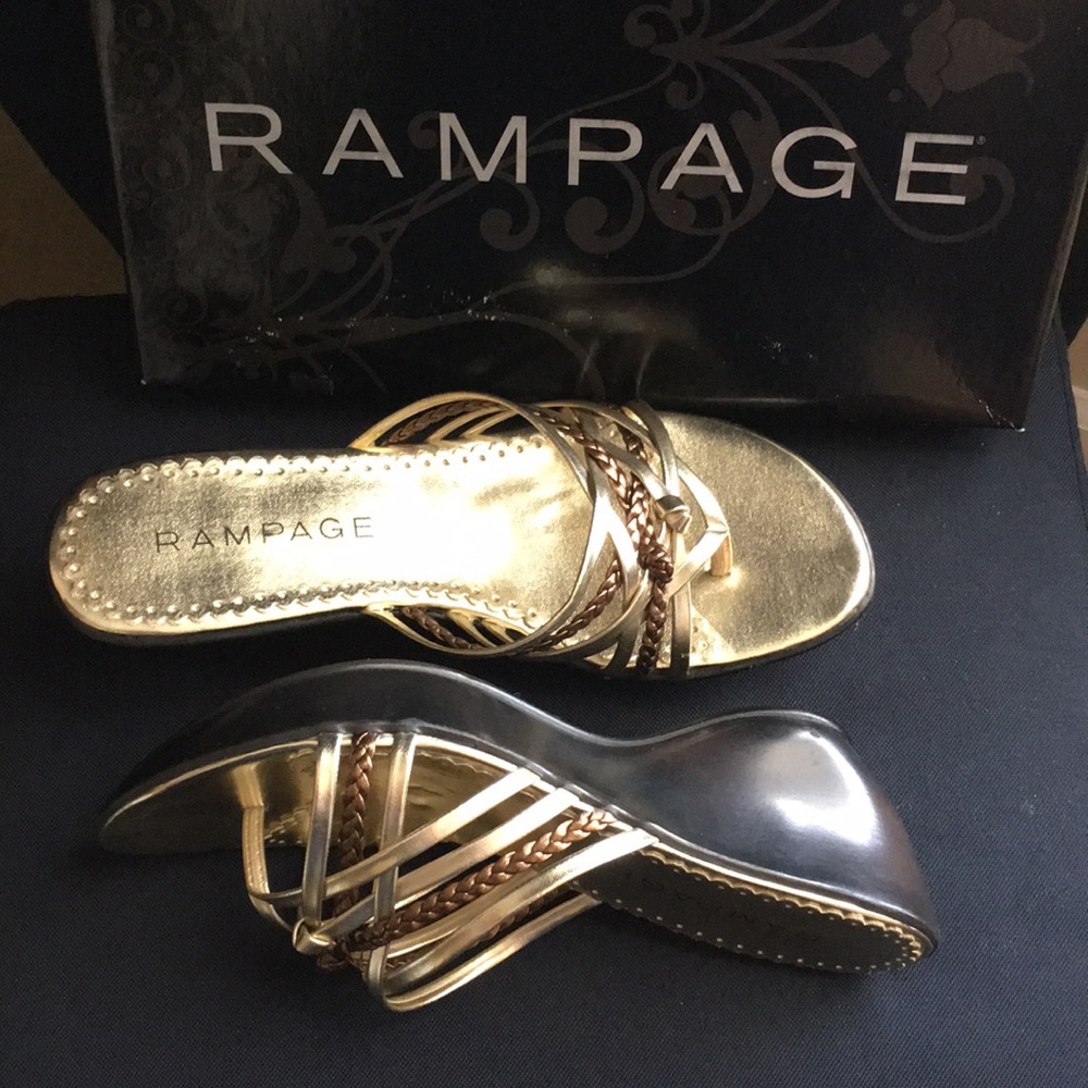 Rampage strappy wedge size 7